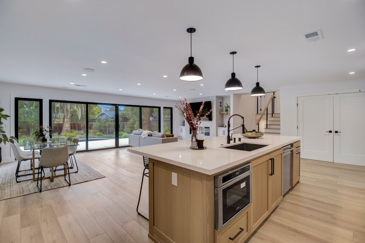 open floor plan inside of a ranch house also called a rambler